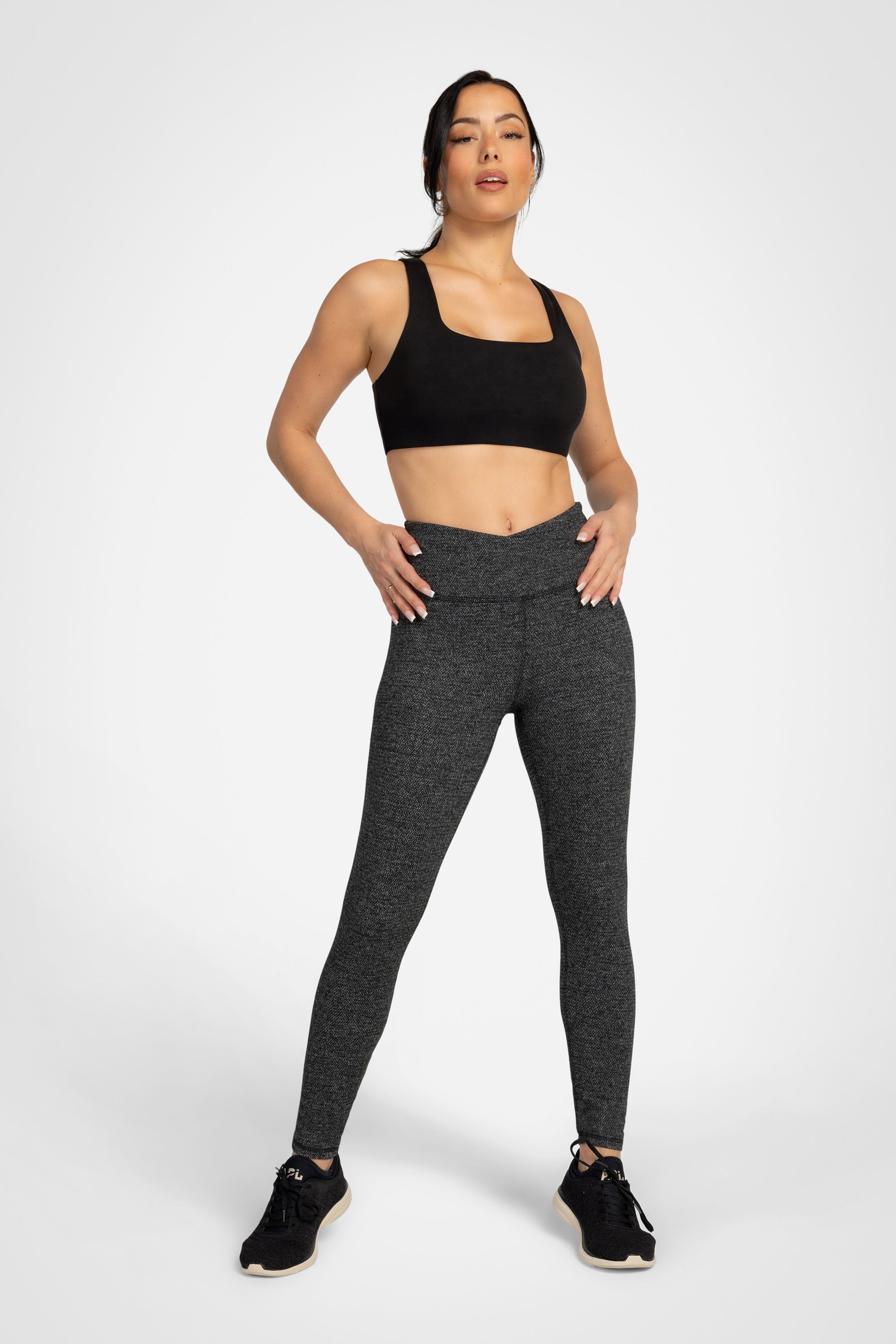 Zig-Zag Jacquard High-Waist Legging – 25”