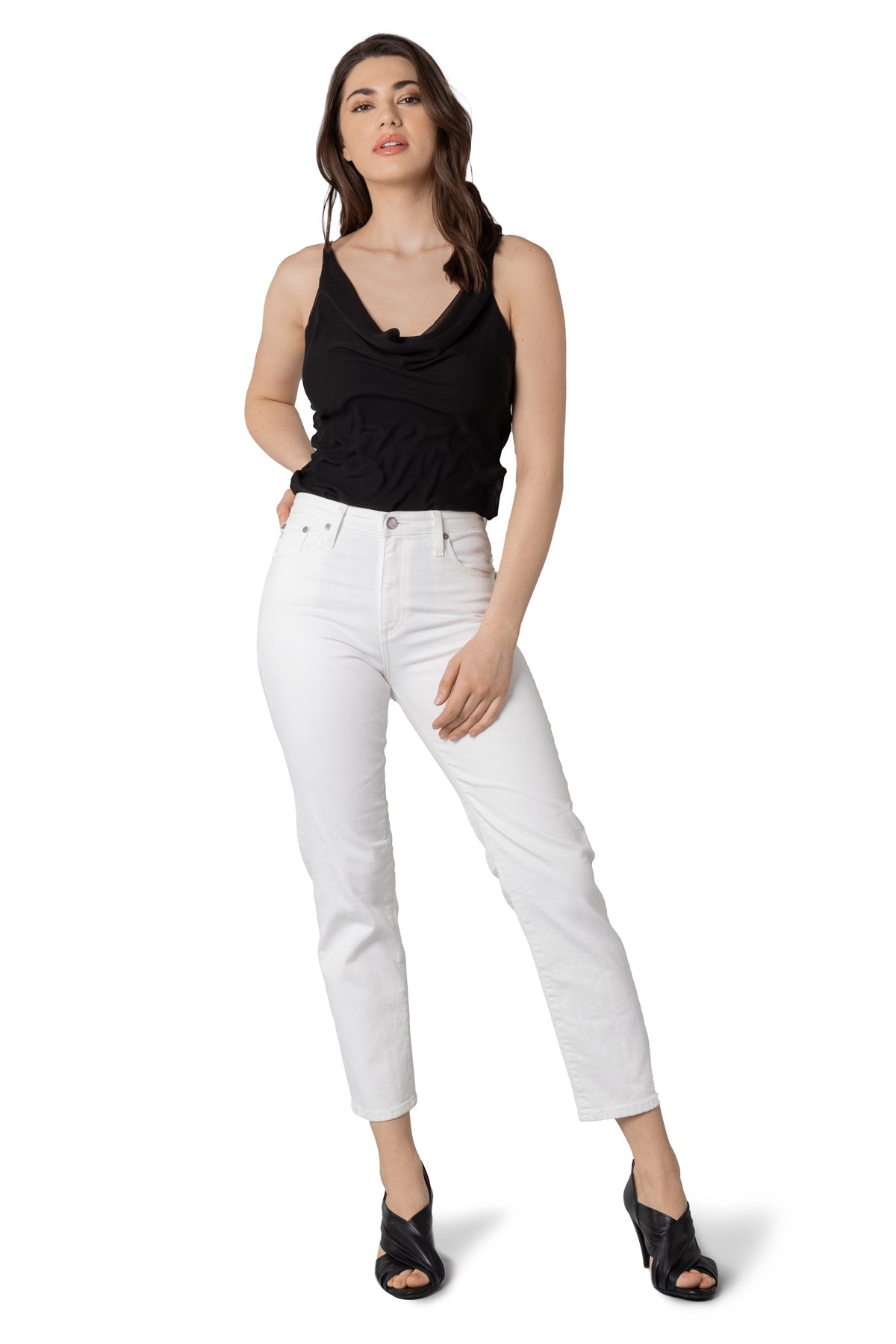 Marilyn Sleeveless Draped Cami Bodysuit