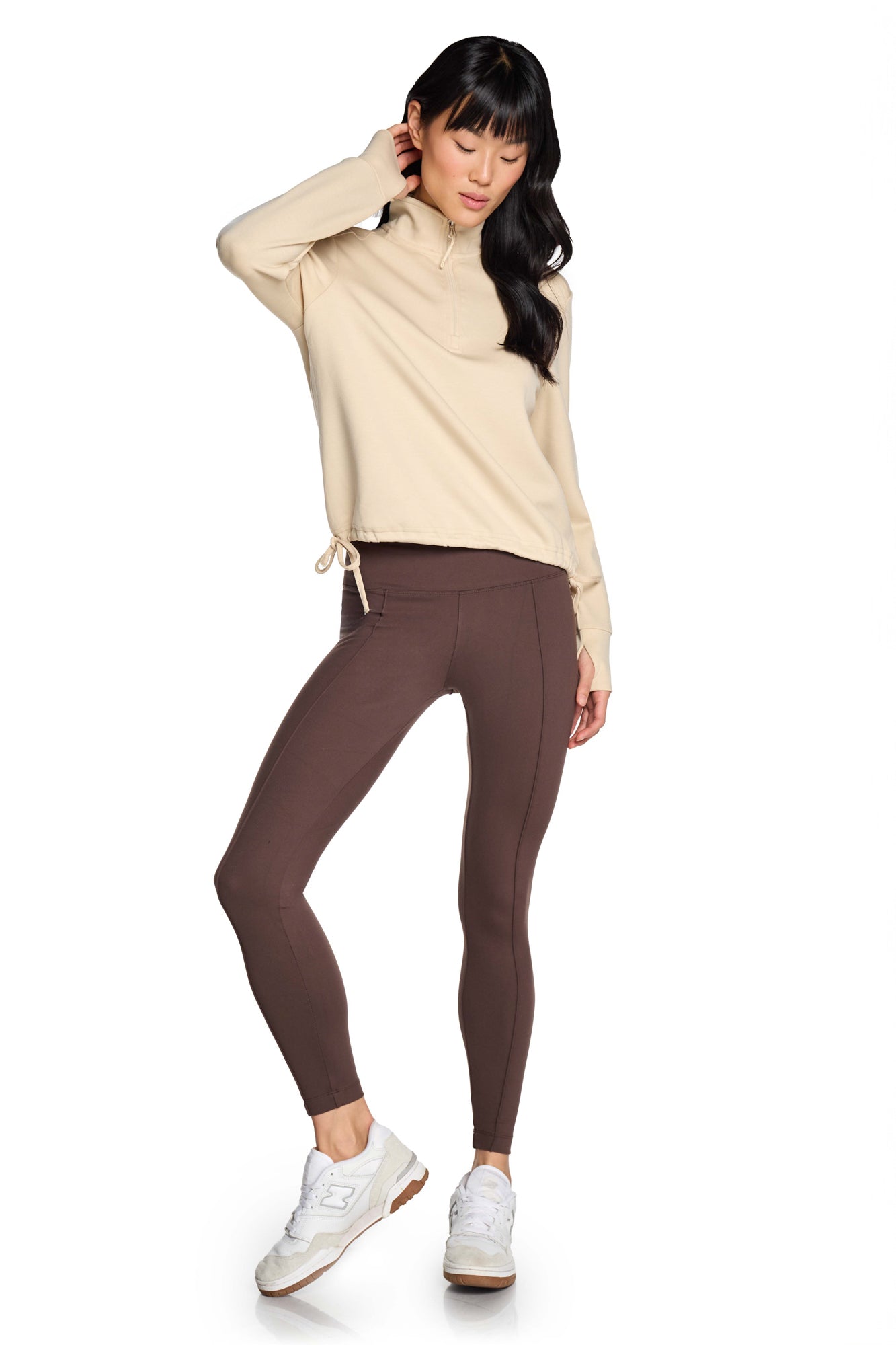 Shelby Funnel Neck Half Zip Sweatshirt