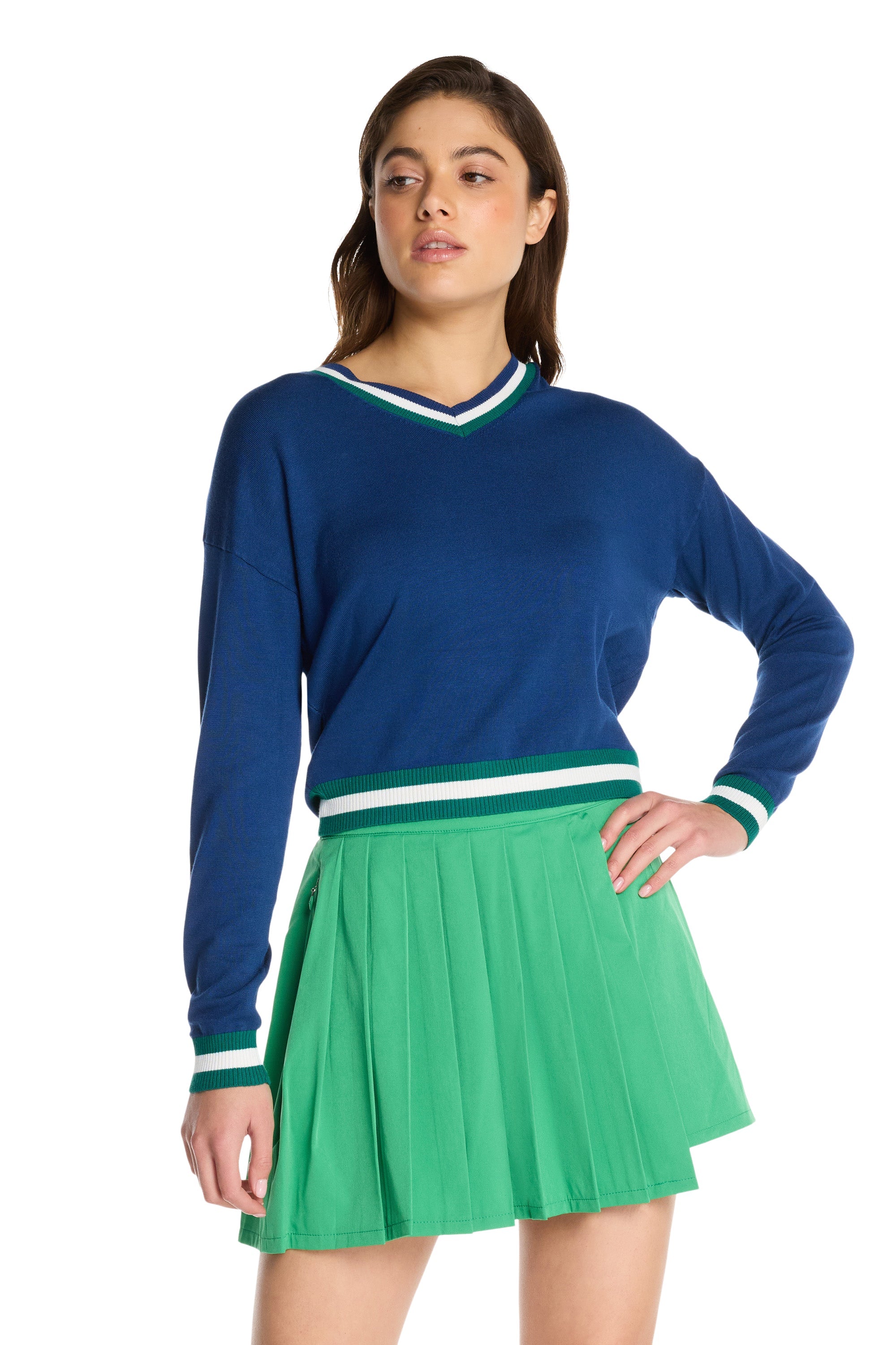 Court Charme Long Sleeve Sweater
