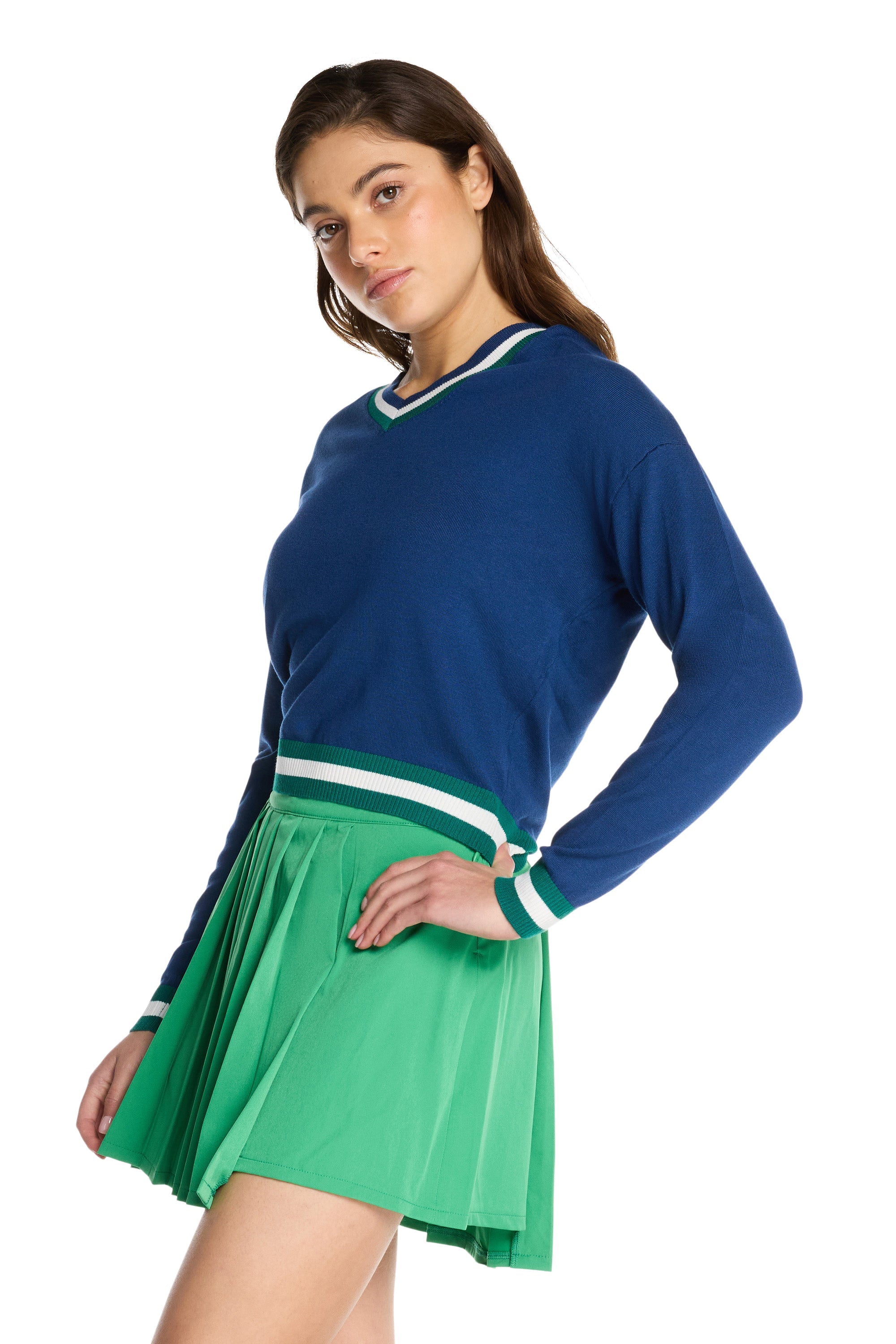 Court Charme Long Sleeve Sweater