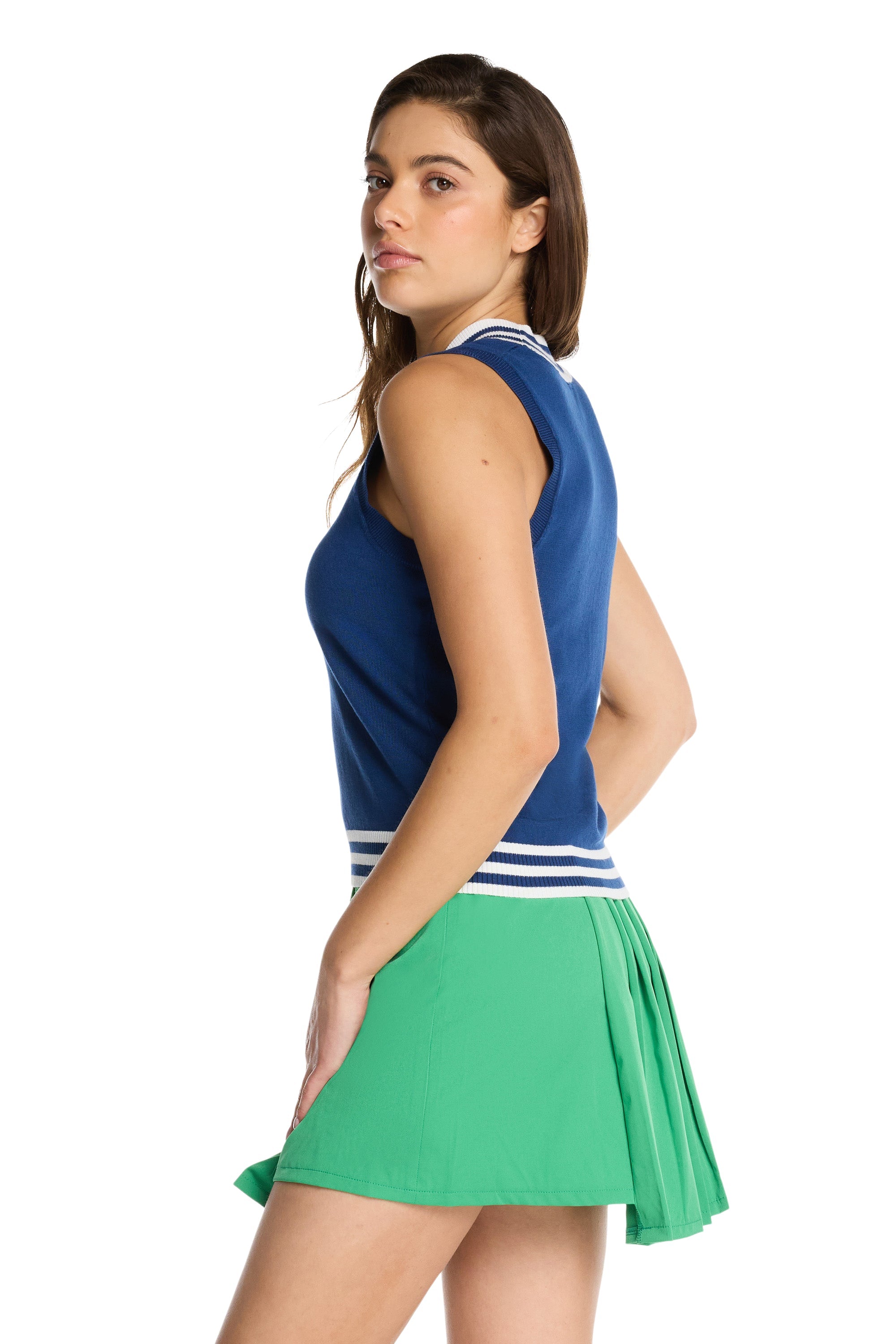 Fairway Flair Crop Top Sweater