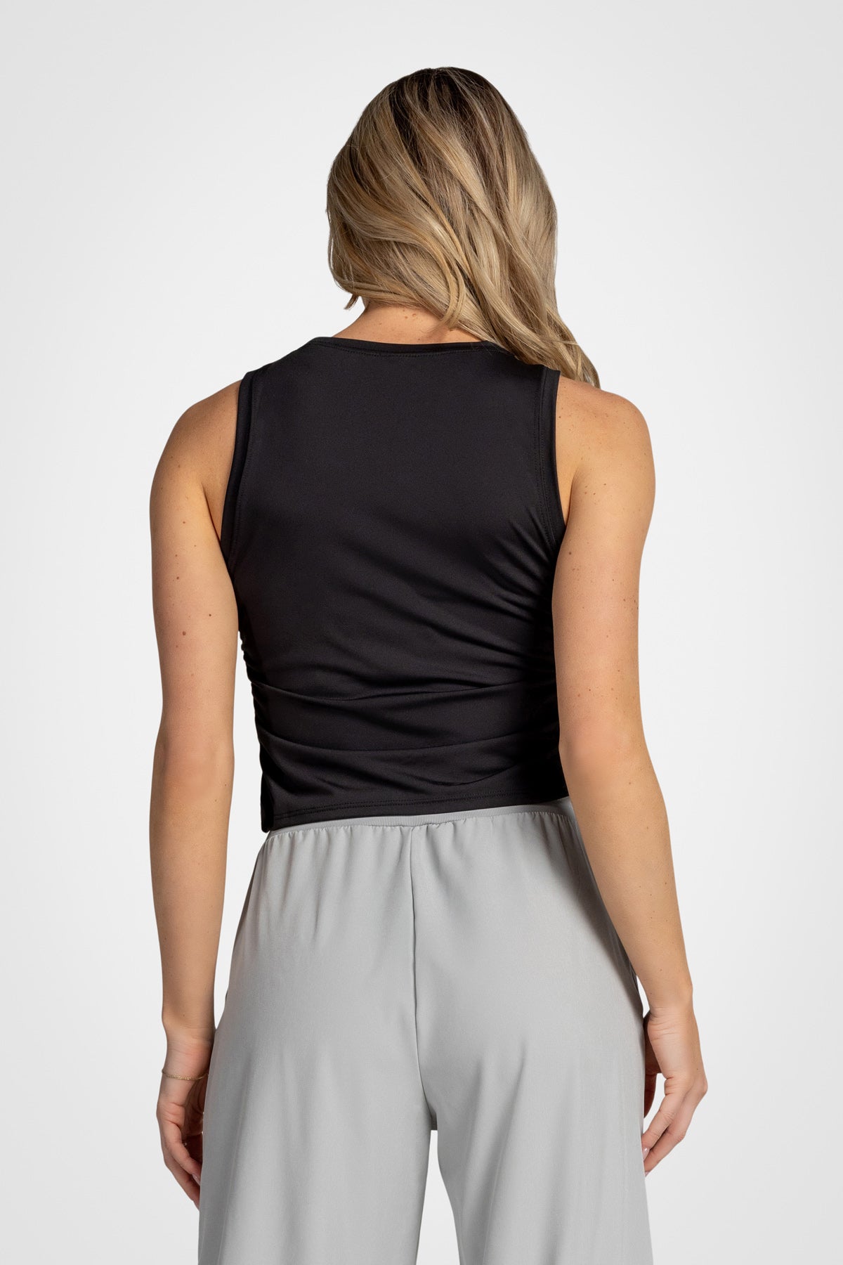 Sleek Side-Gathered Tank