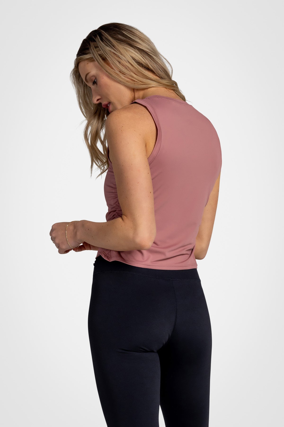 Sleek Side-Gathered Tank