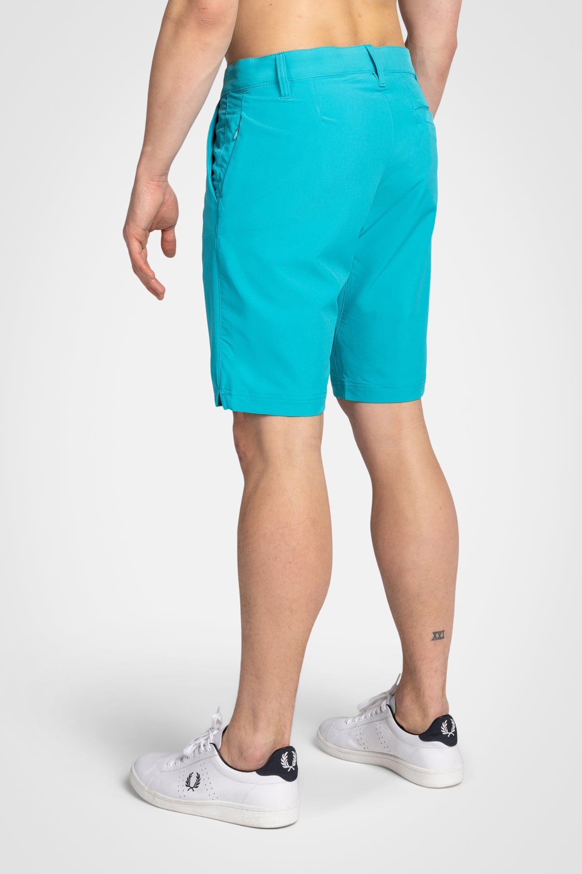 4-Way Woven Golf Short with Front Pockets and Back Pocket at Wearer's Right Side - UPF50