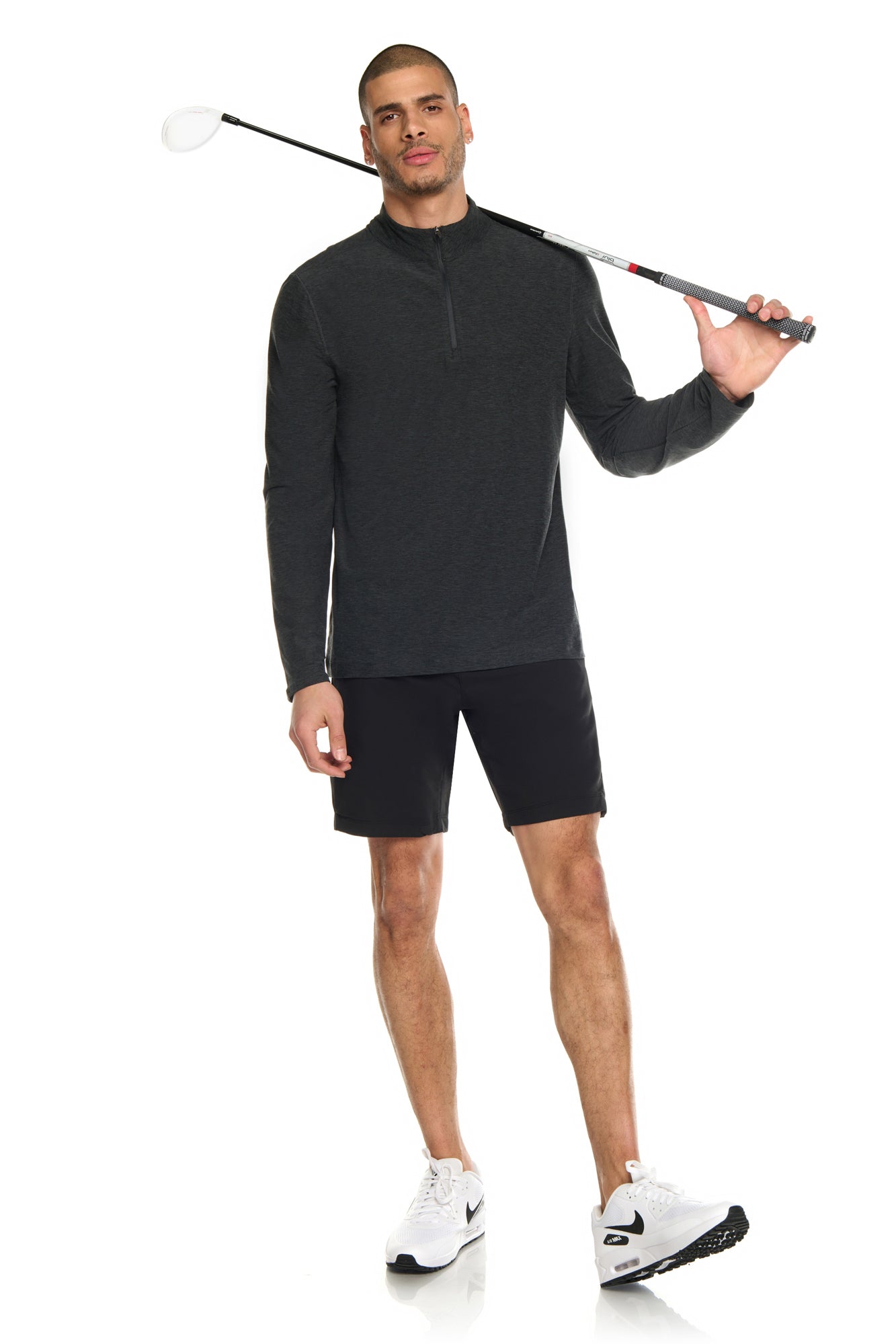 4-Way Woven Golf Short with Front Pockets and Back Pocket at Wearer's Right Side - UPF50