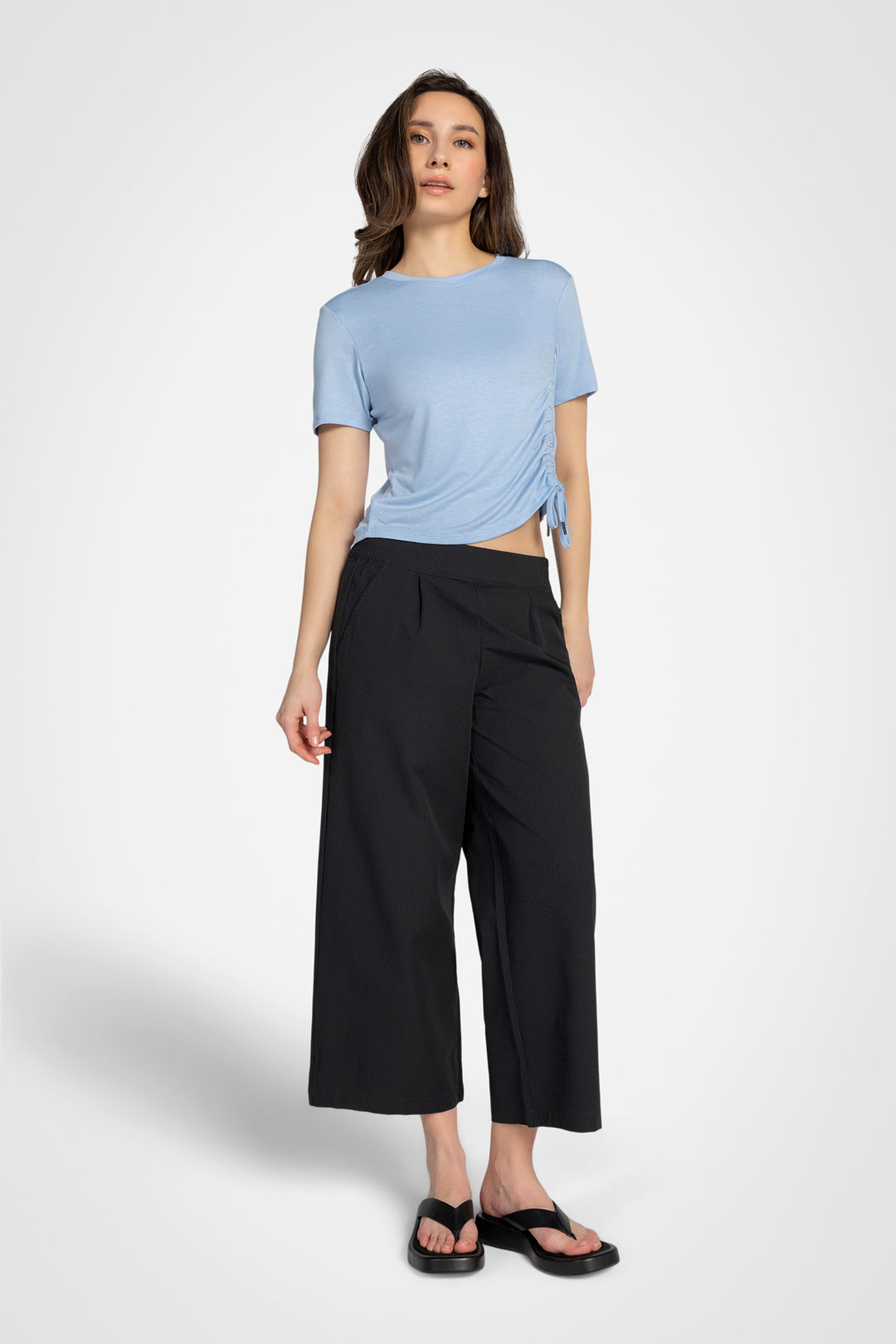 SATURDAYS Seersucker Straight Cropped パン Jones New York Seersucker Pants Cropped Size 6 Striped | eBay