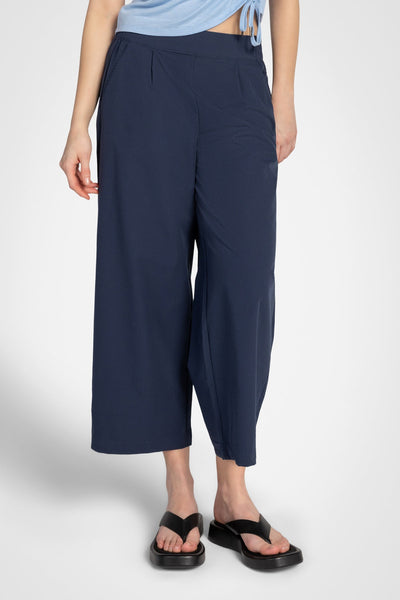 Kyodan Womens Seersucker Wide Crop Pant