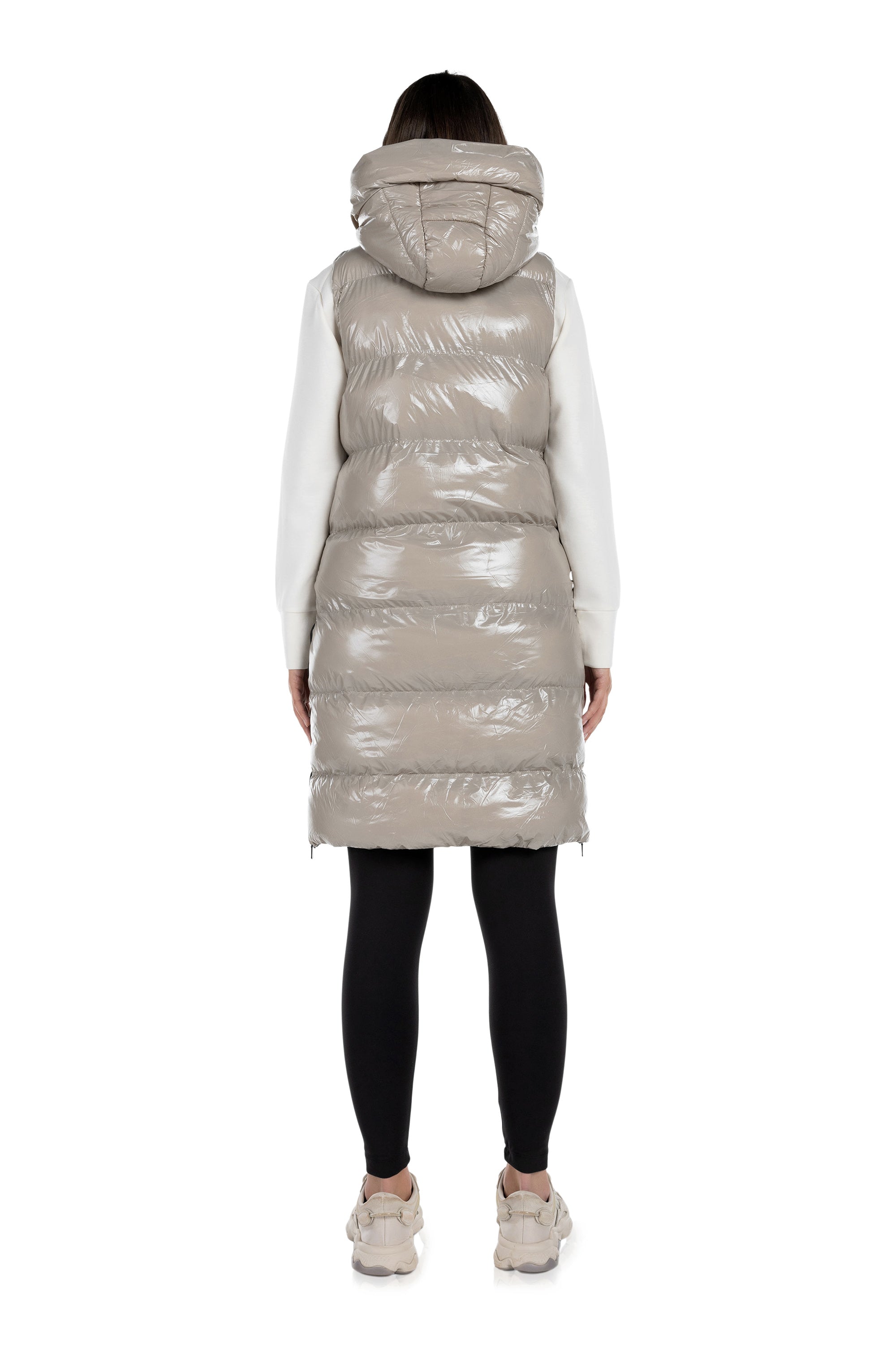 Boreal Long Glossy Puffer Vest