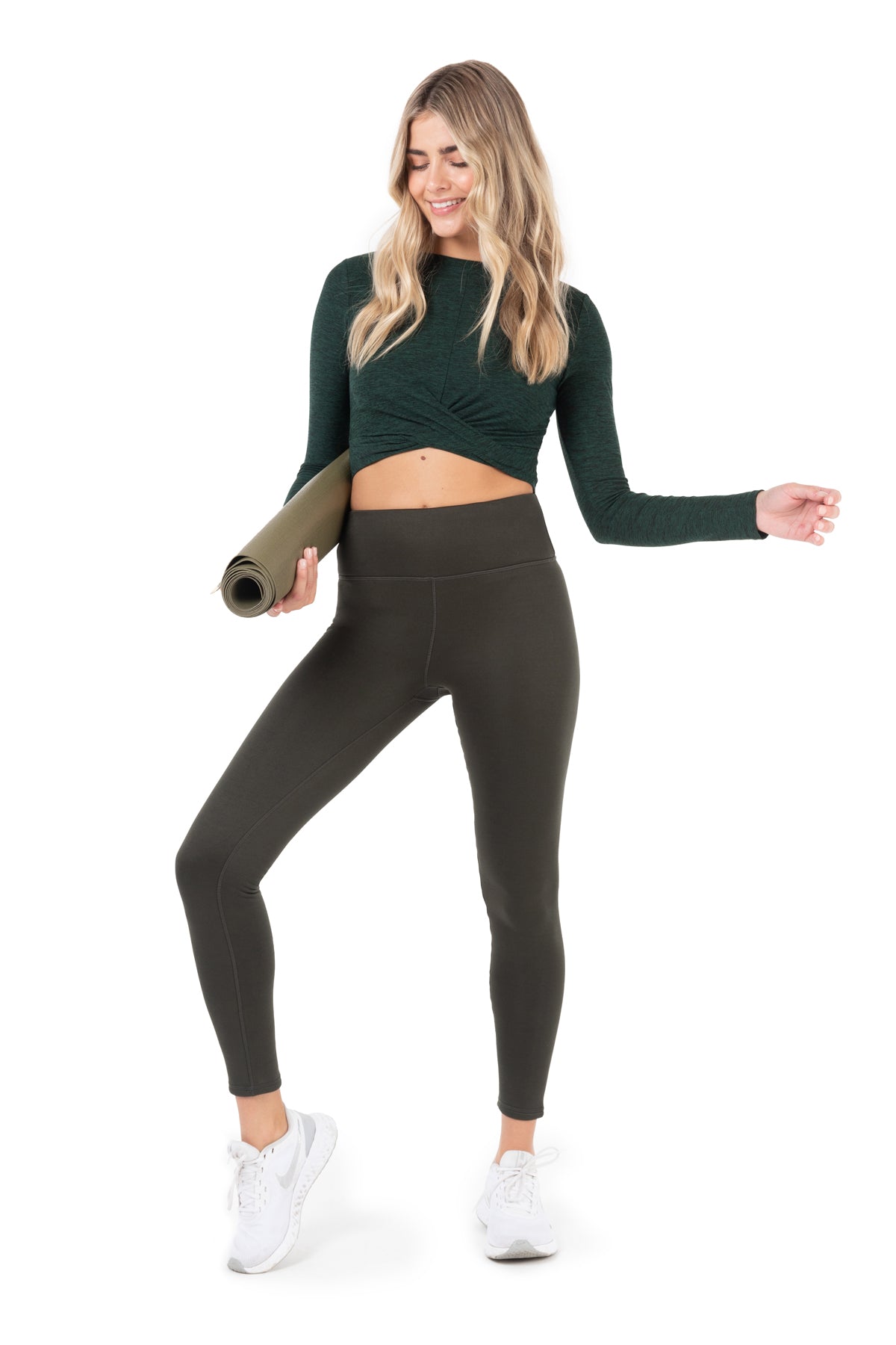 Stretch Fleece-Lined High Waist Leggings