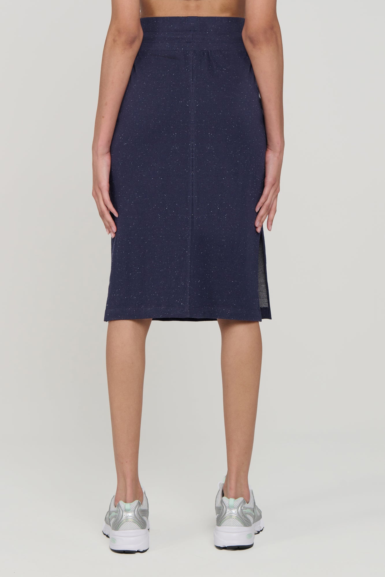 Jupe mi-longue en tissu éponge Solace