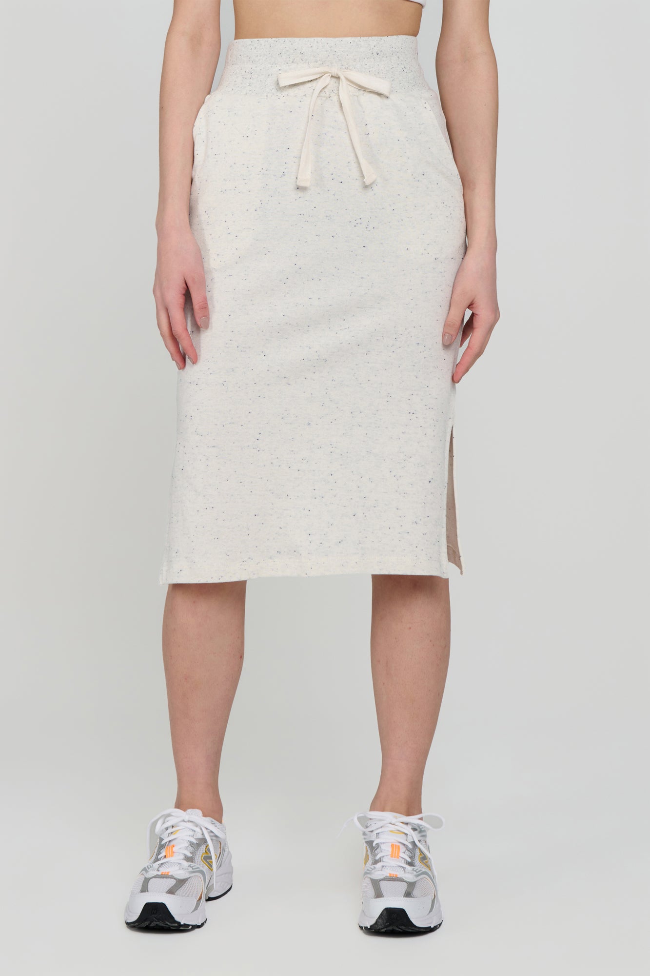 Jupe mi-longue en tissu éponge Solace