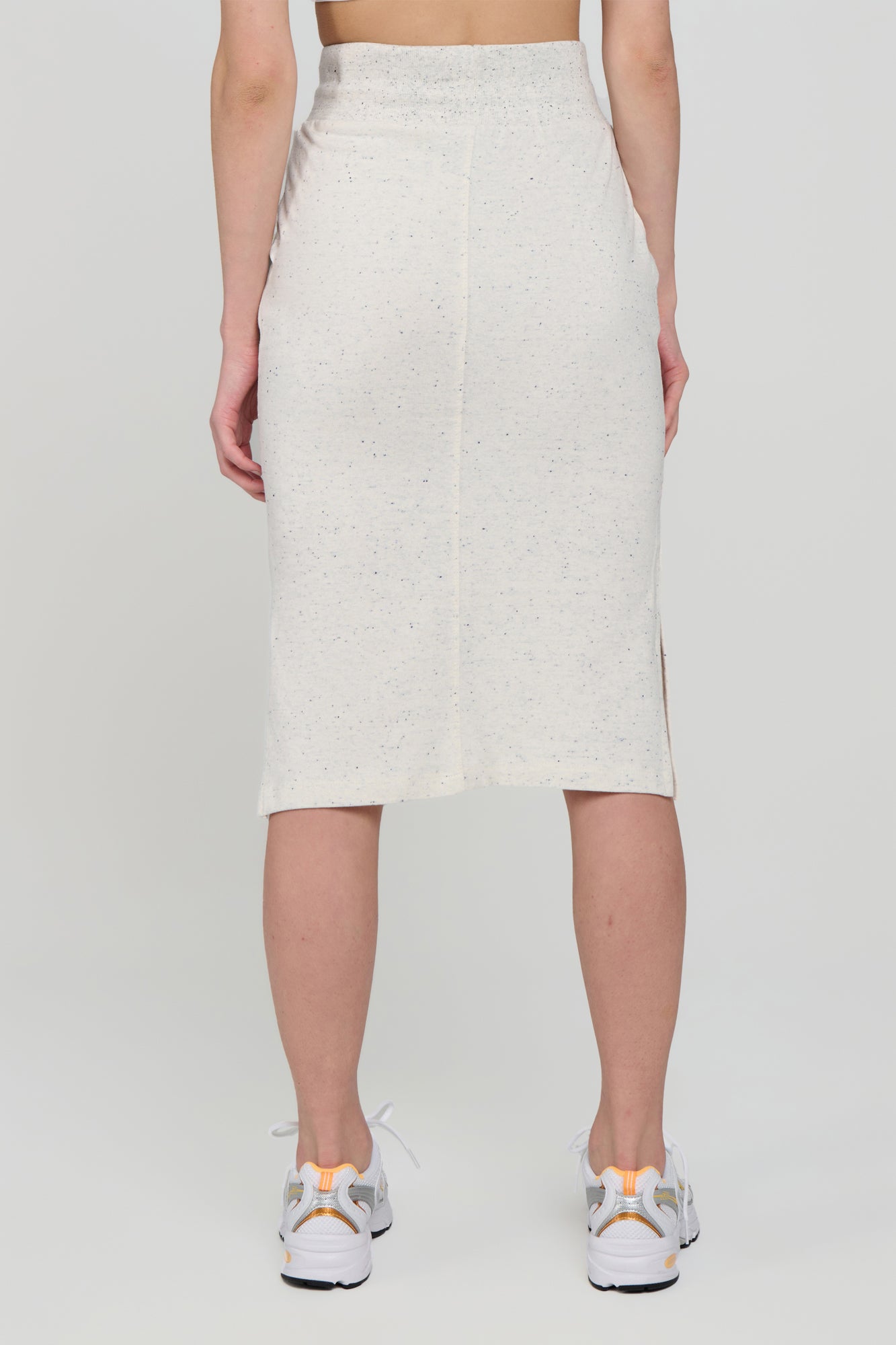 Jupe mi-longue en tissu éponge Solace