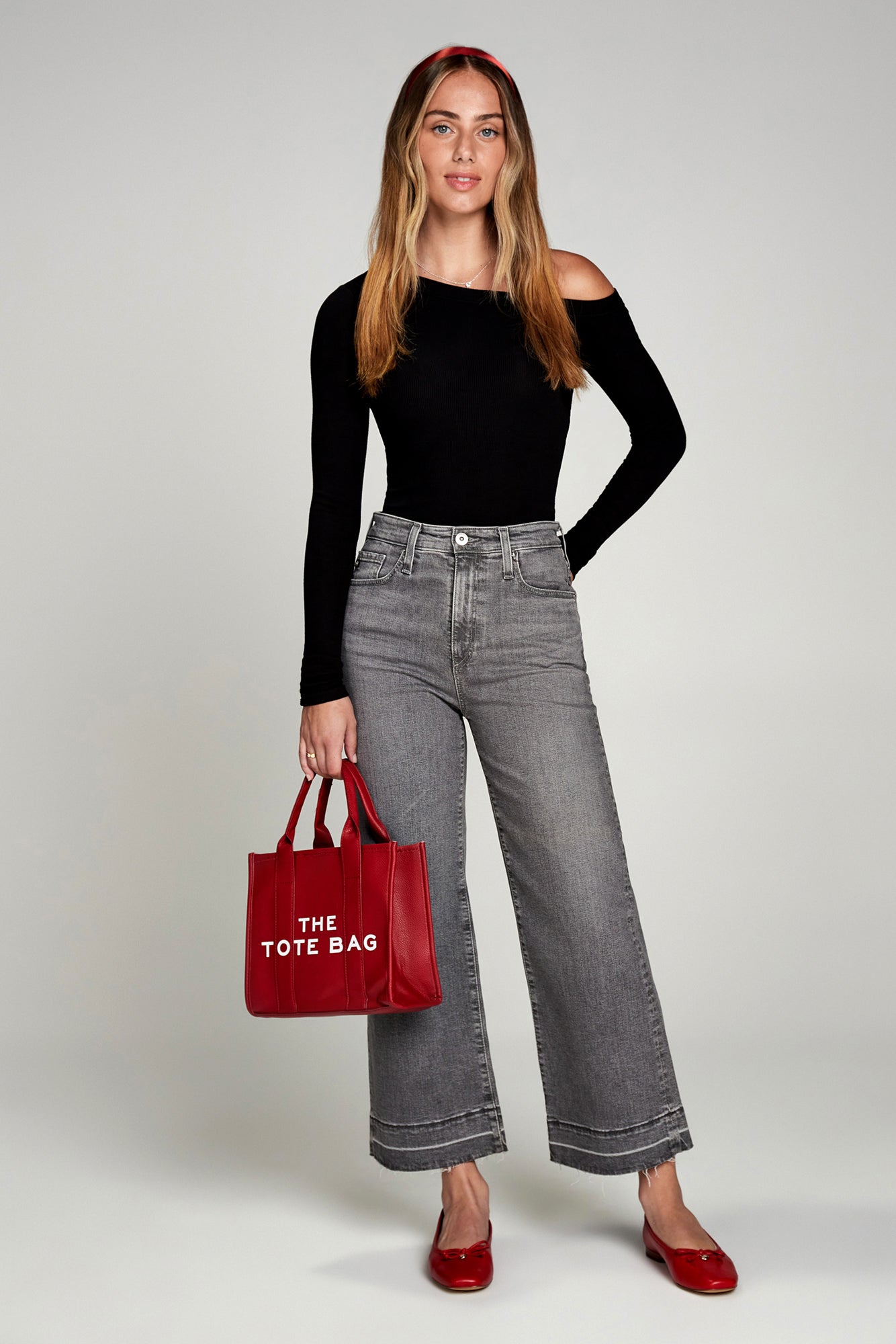 Baby Rib Off-Shoulder Long Sleeve