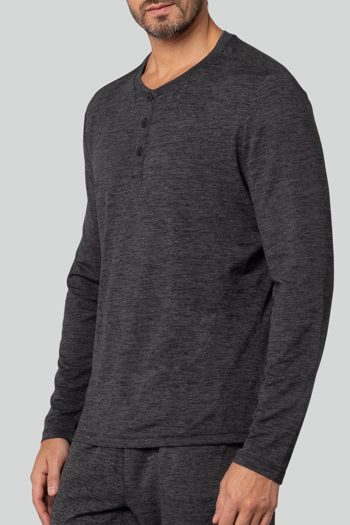 Men's Long Sleeve Henley T-Shirt