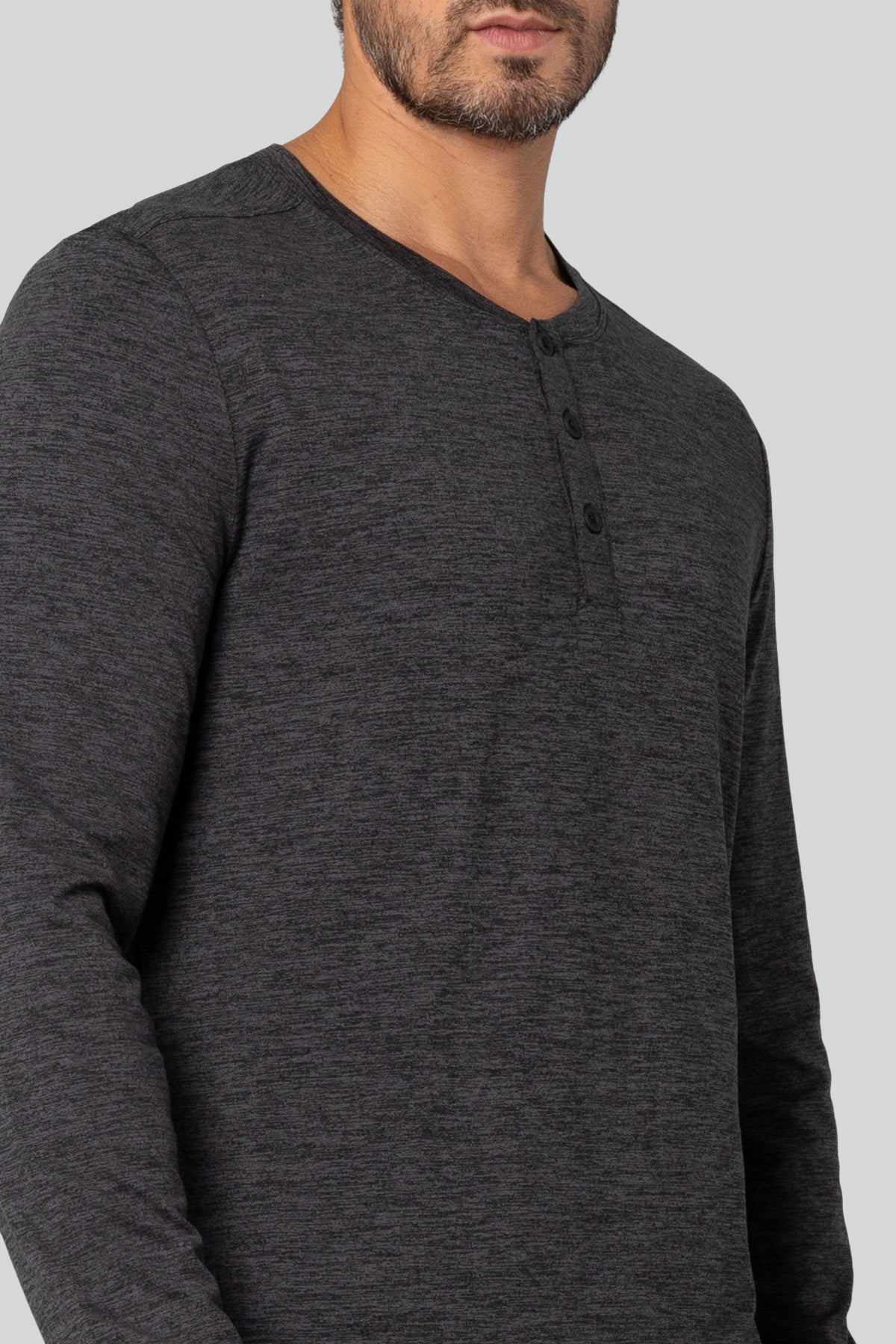 Men's Long Sleeve Henley T-Shirt