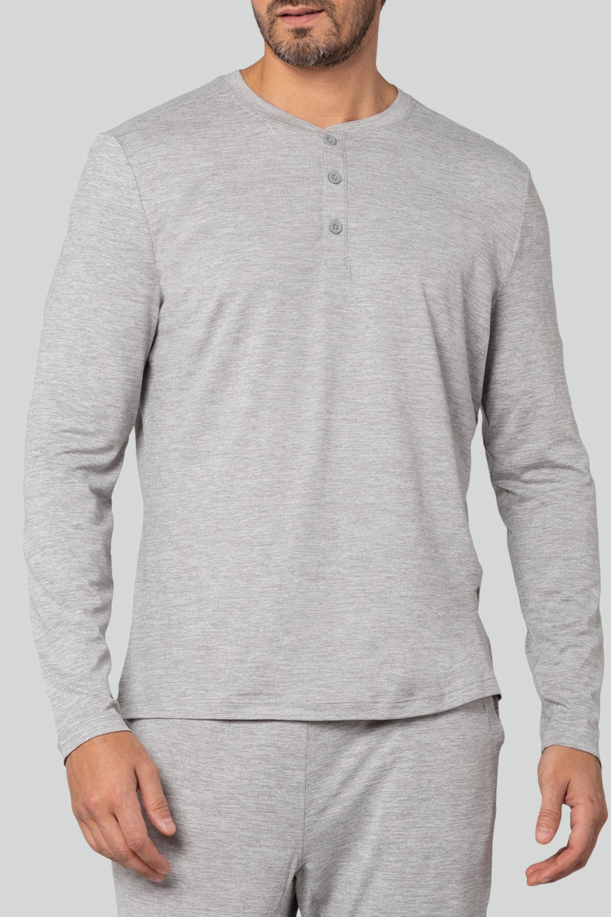 Men's Long Sleeve Henley T-Shirt
