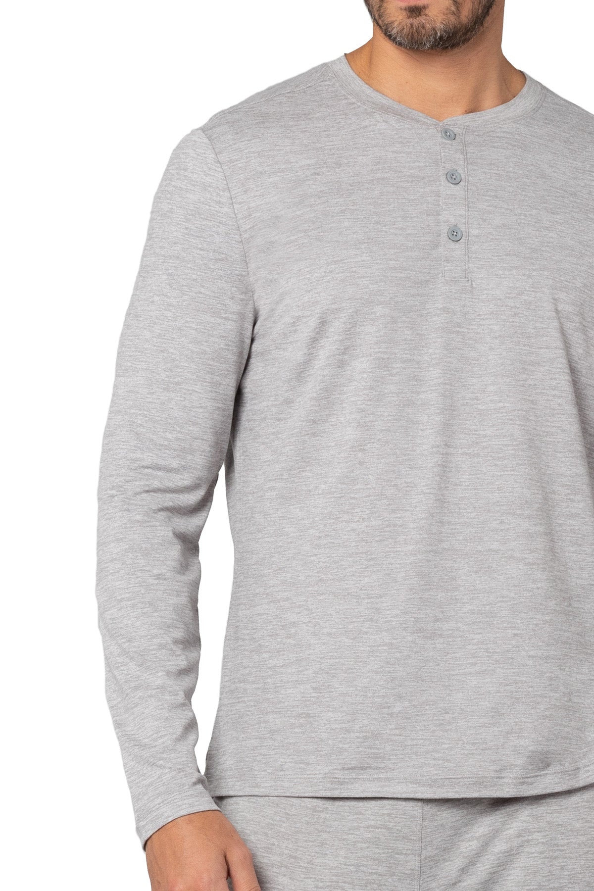 Men's Long Sleeve Henley T-Shirt