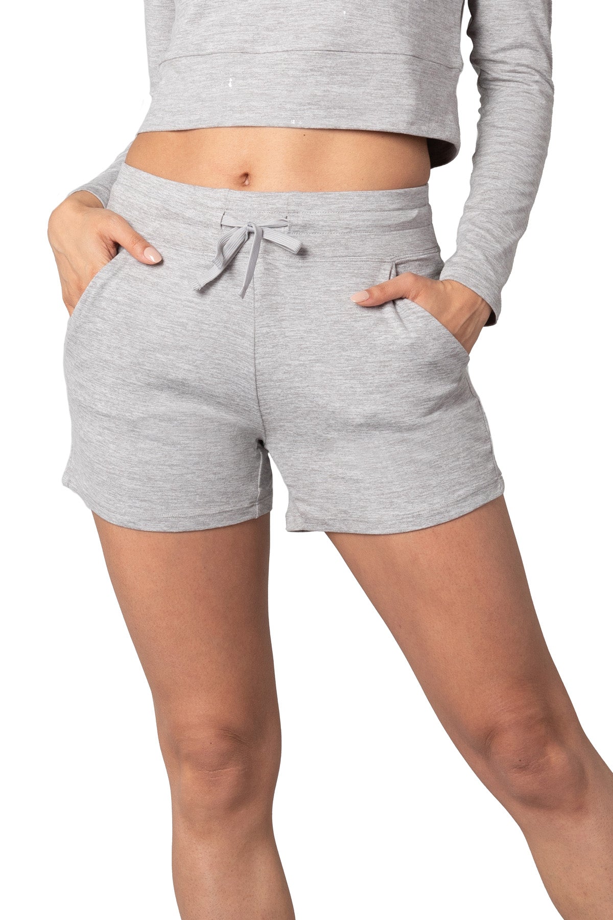 Short en tricot à enfiler avec cordon de serrage