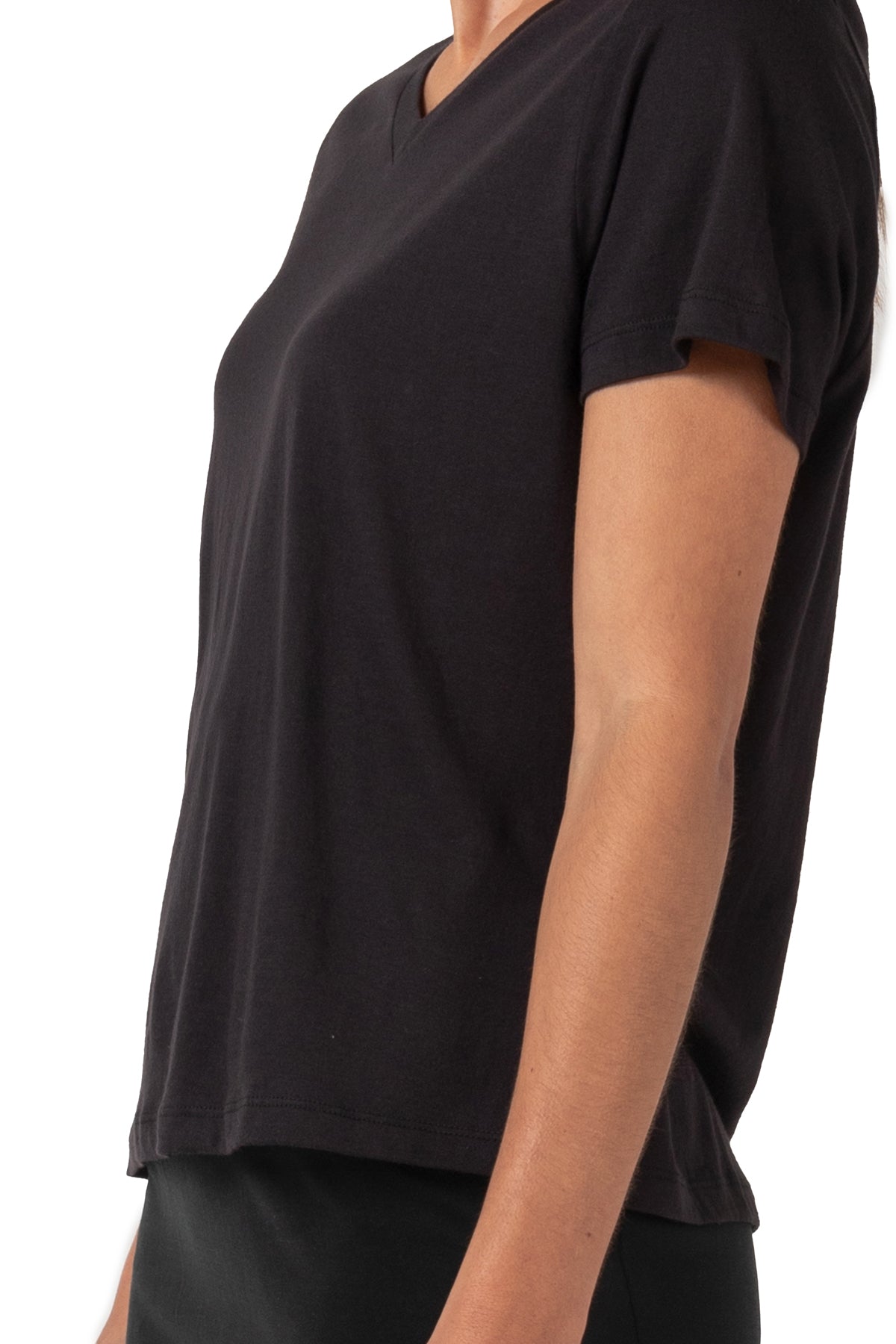 T-shirt Bliss à col en V et manches courtes