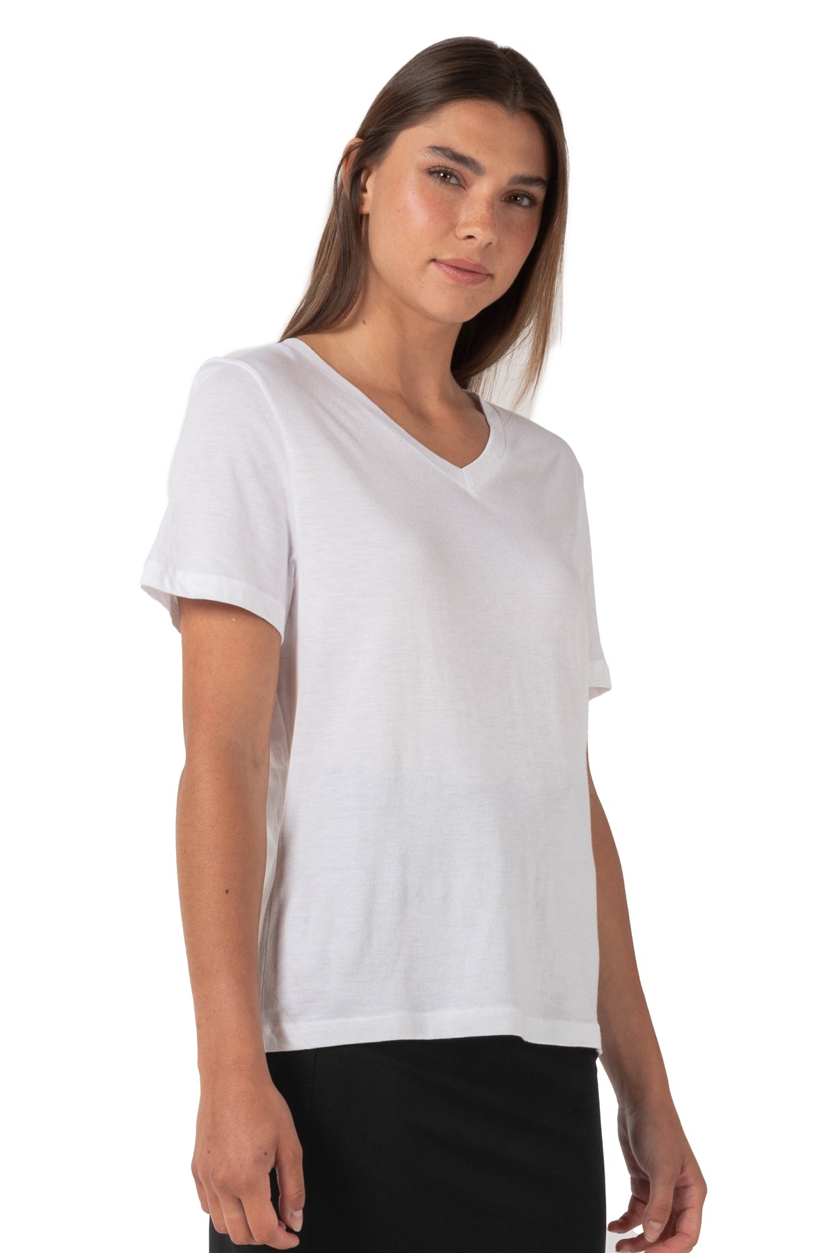 T-shirt Bliss à col en V et manches courtes