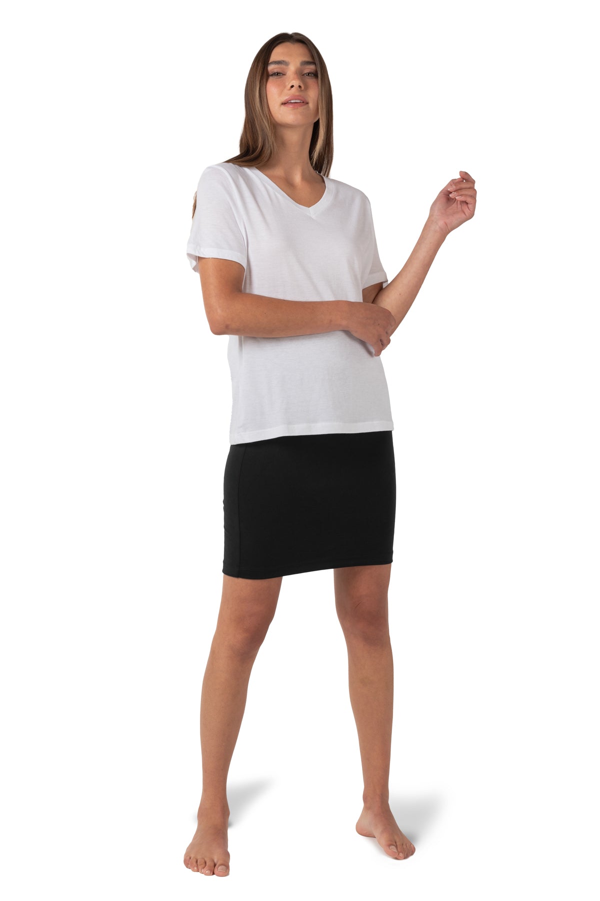 T-shirt Bliss à col en V et manches courtes