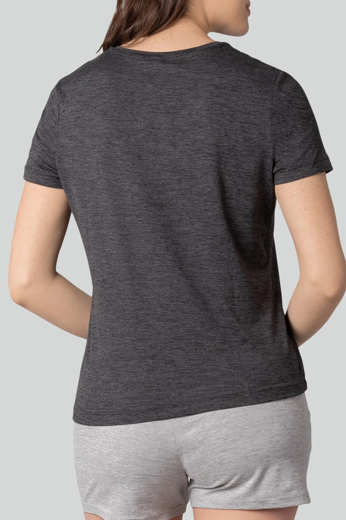 Haut en tricot à manches courtes et encolure en V