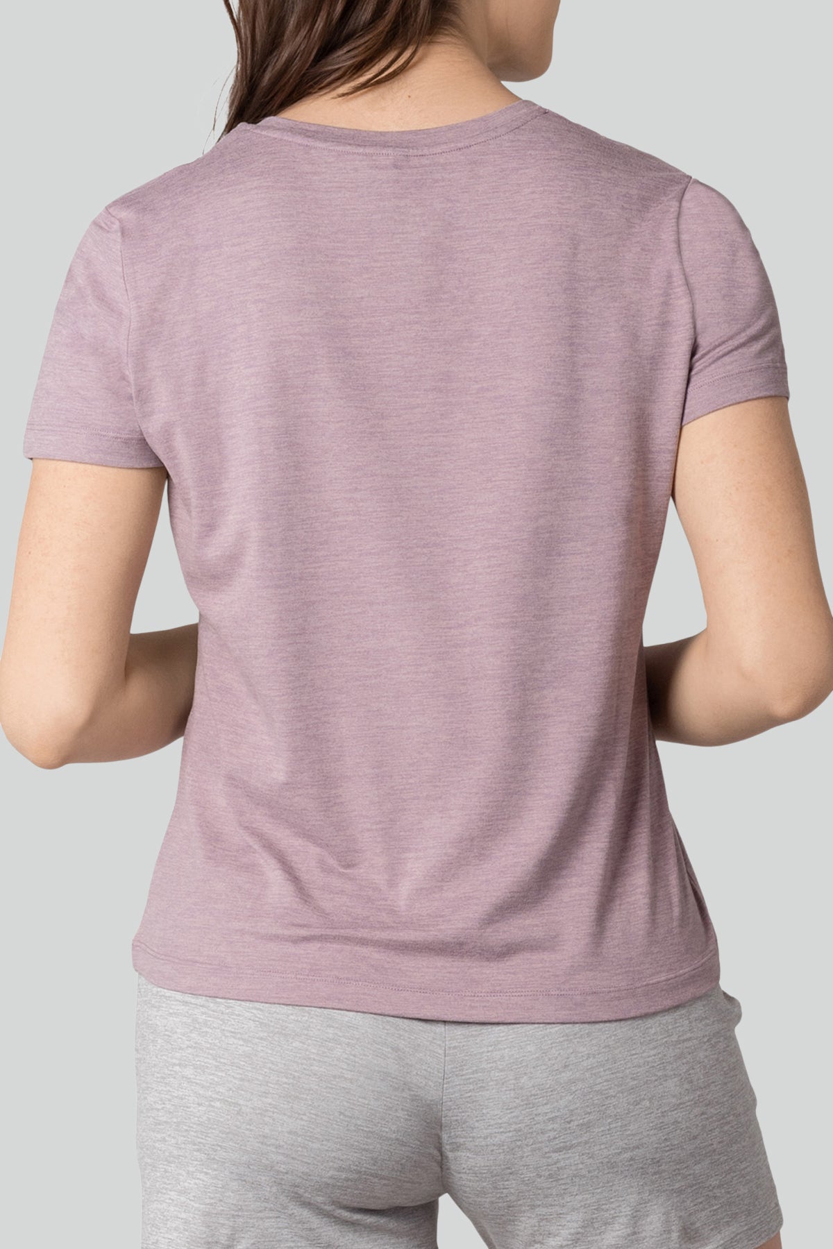 Haut en tricot à manches courtes et encolure en V