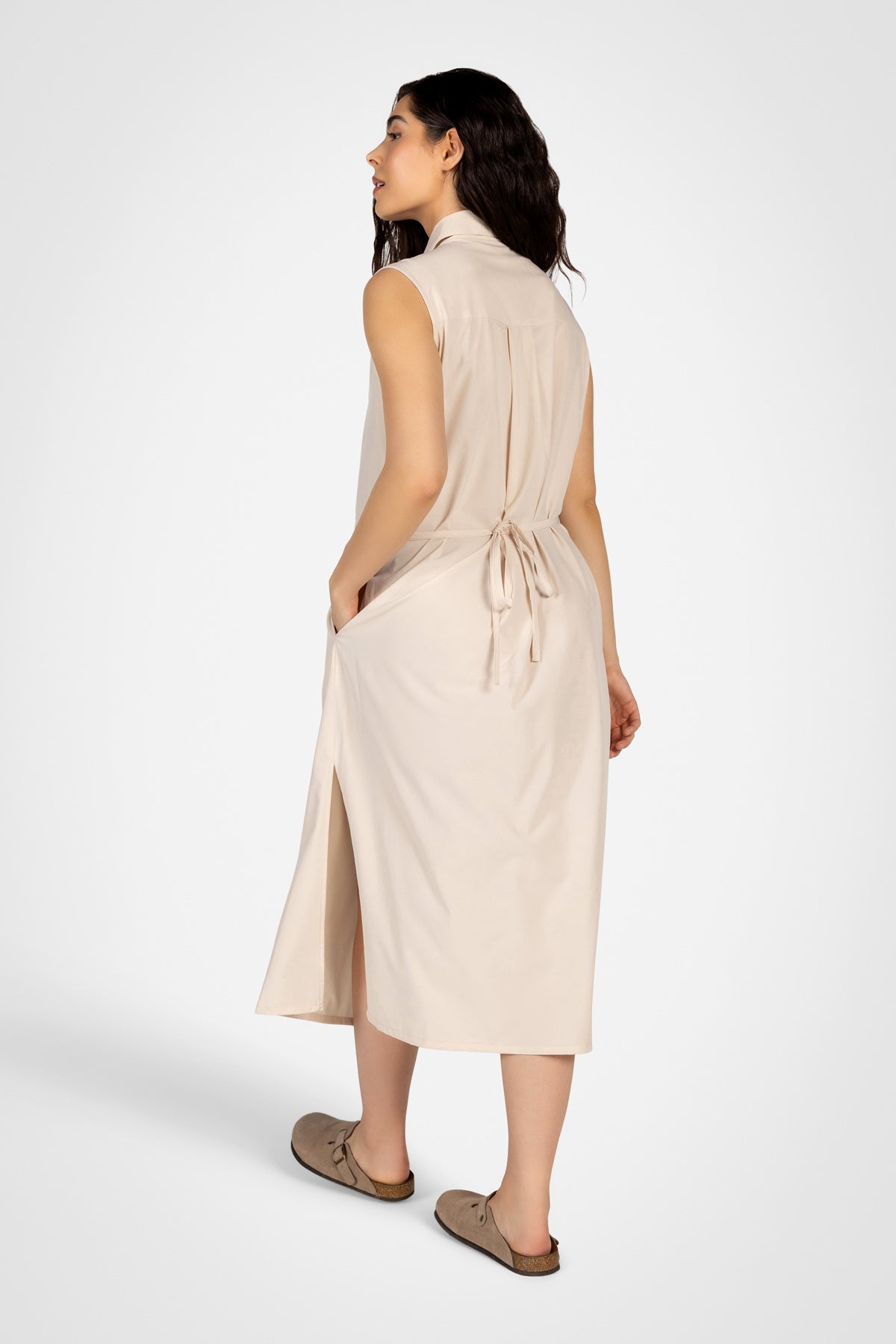 Robe chemise longue Flowline