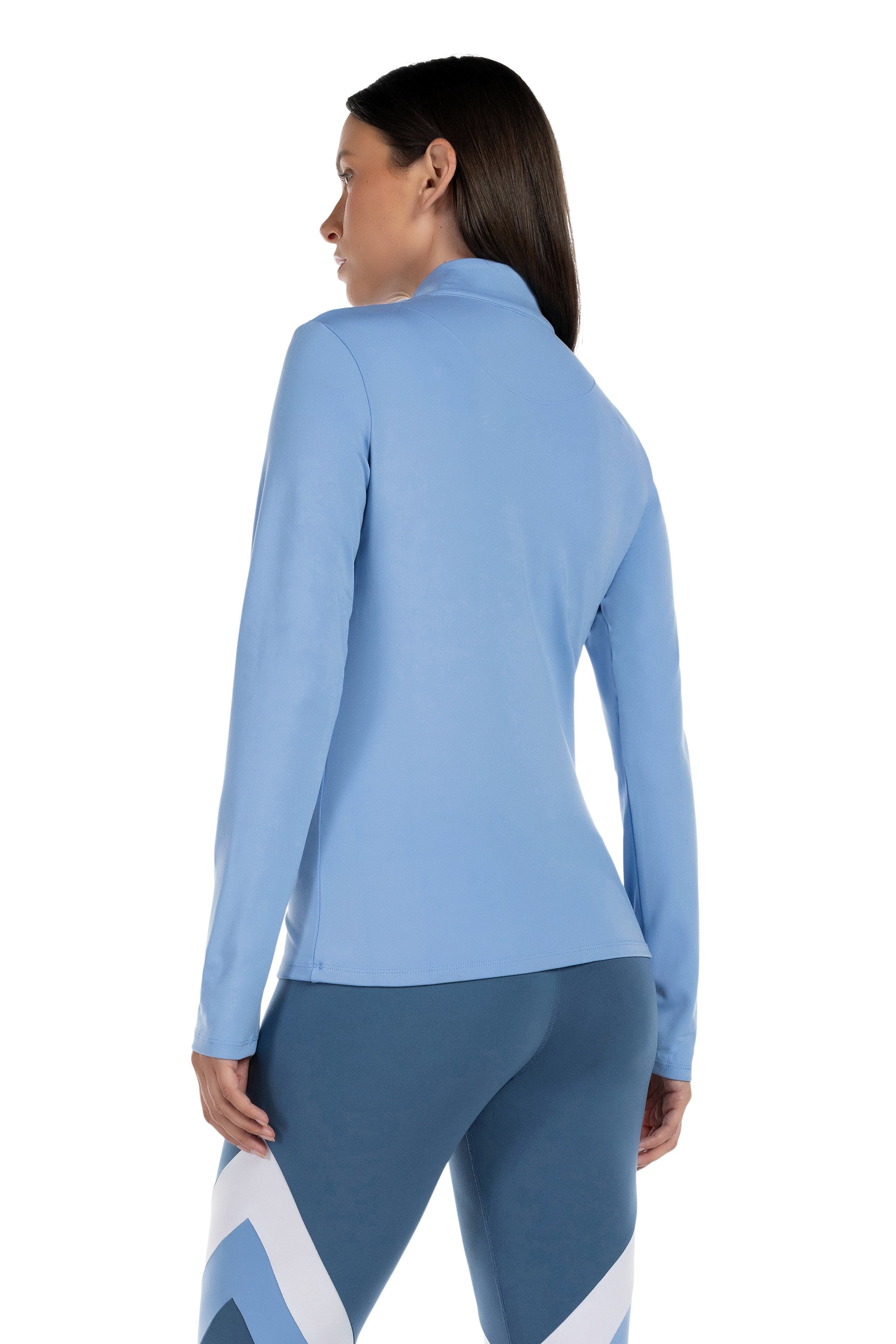 Striped Athletic 1/4 Zip Top