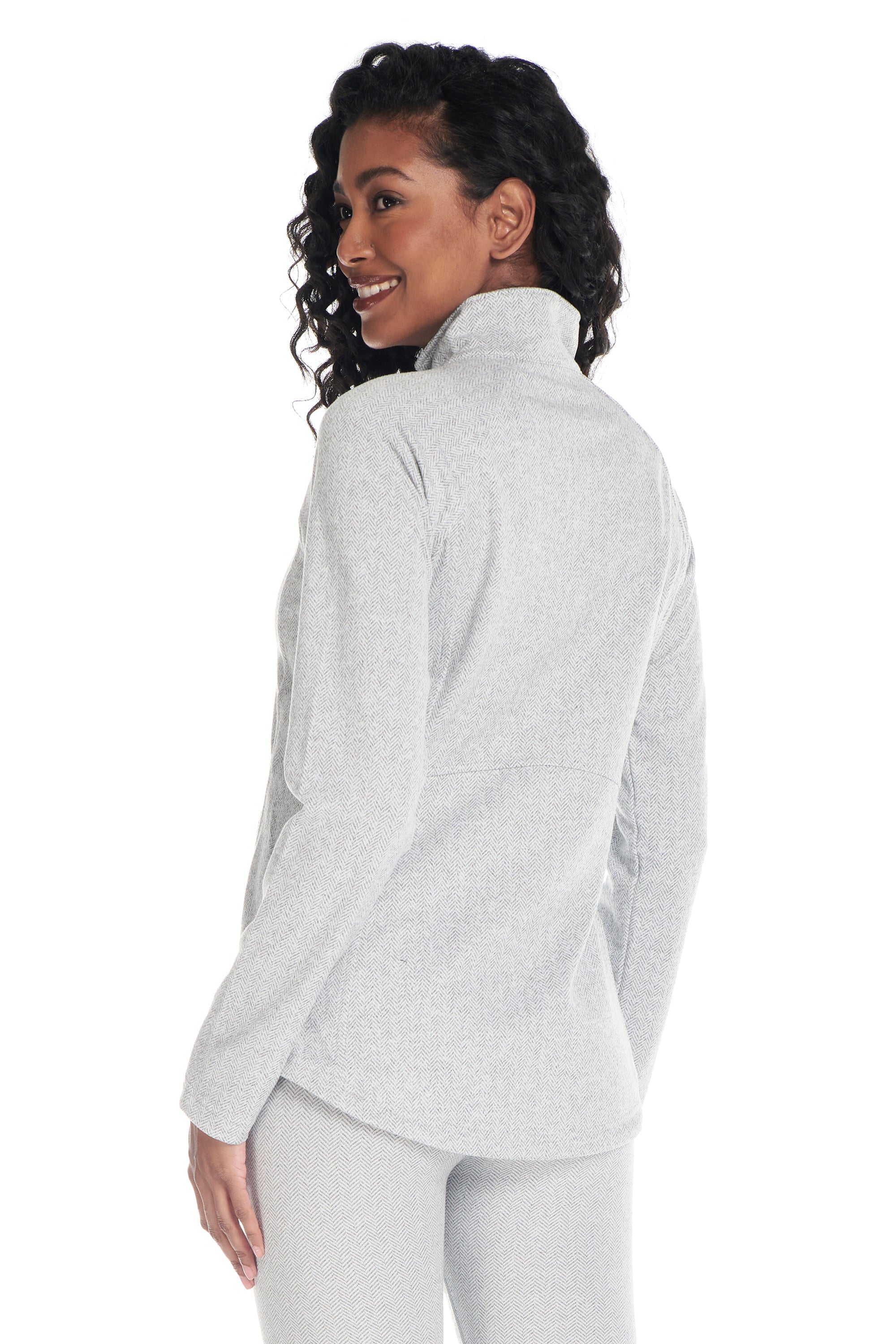 Alpine 1/4 Zip Double Brushed Jacquard Sweater