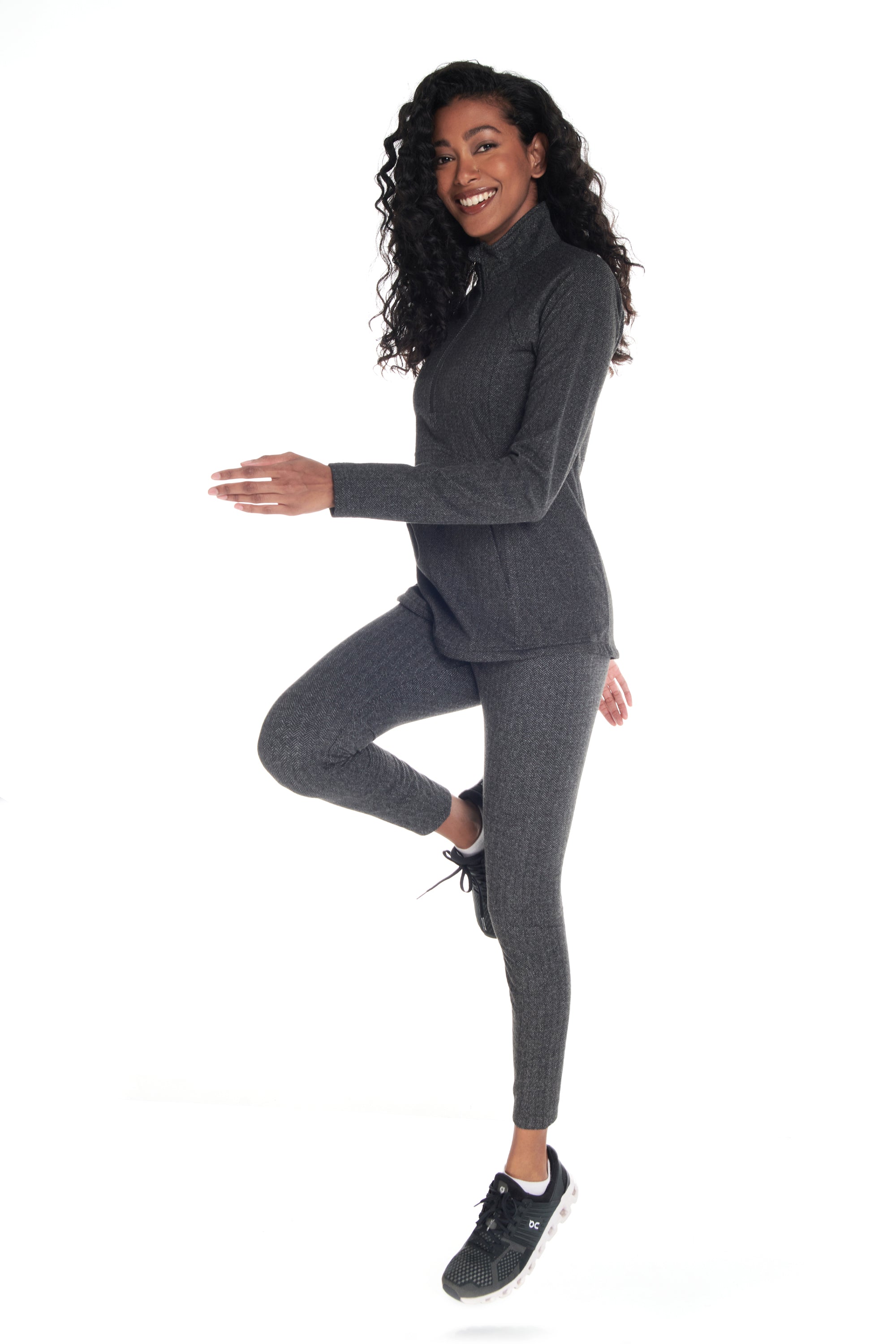 Alpine 1/4 Zip Double Brushed Jacquard Sweater
