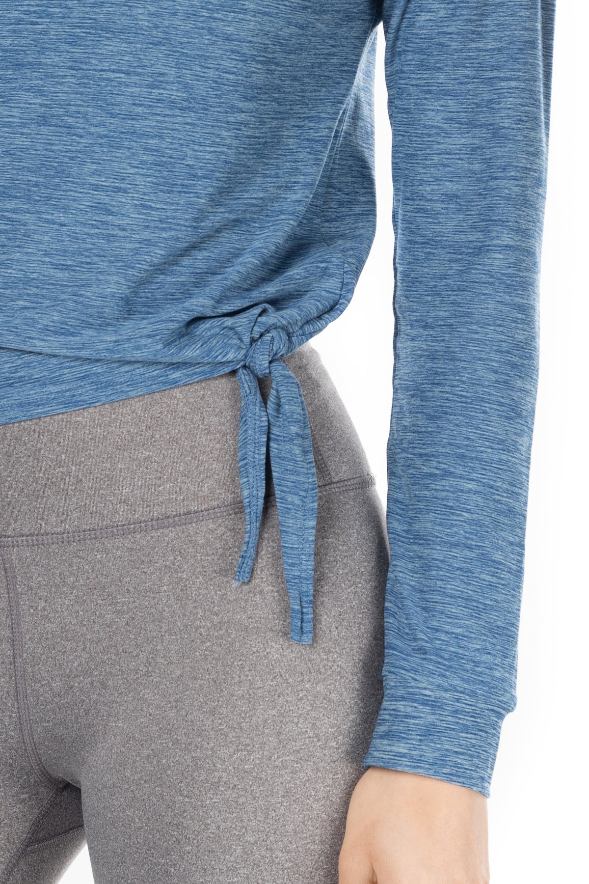 Haut à manches longues Day-To-Day à nouer sur le côté 