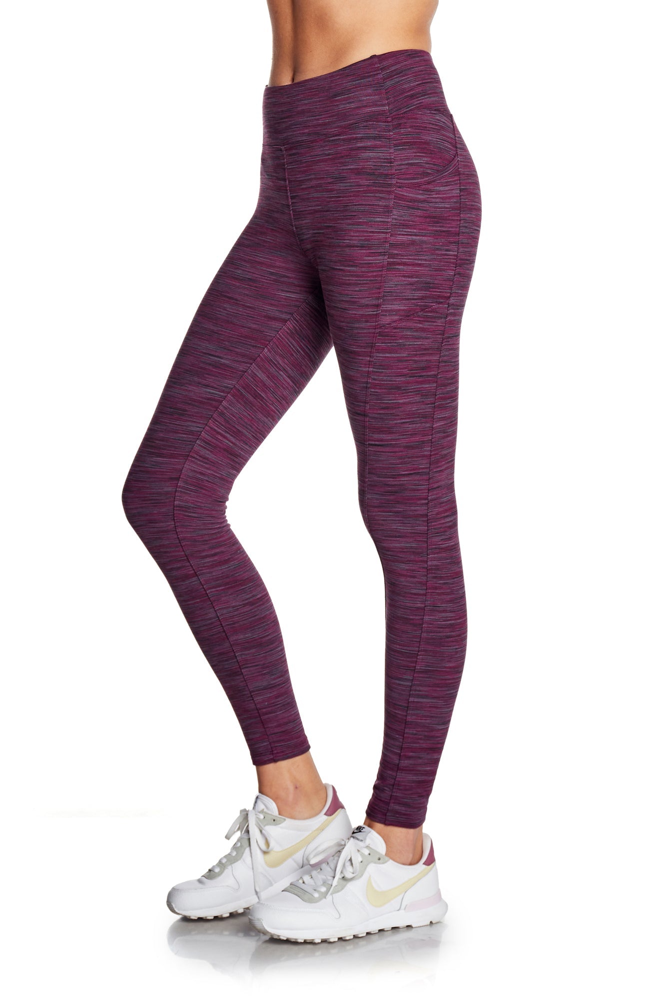 Space Dye High-Waist Double Brushed Leggings