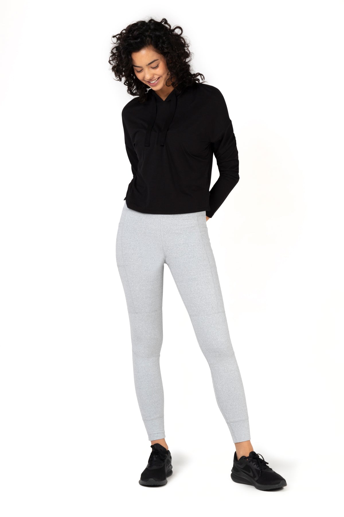 Sleet Double Brushed High-Waist Jacquard Leggings